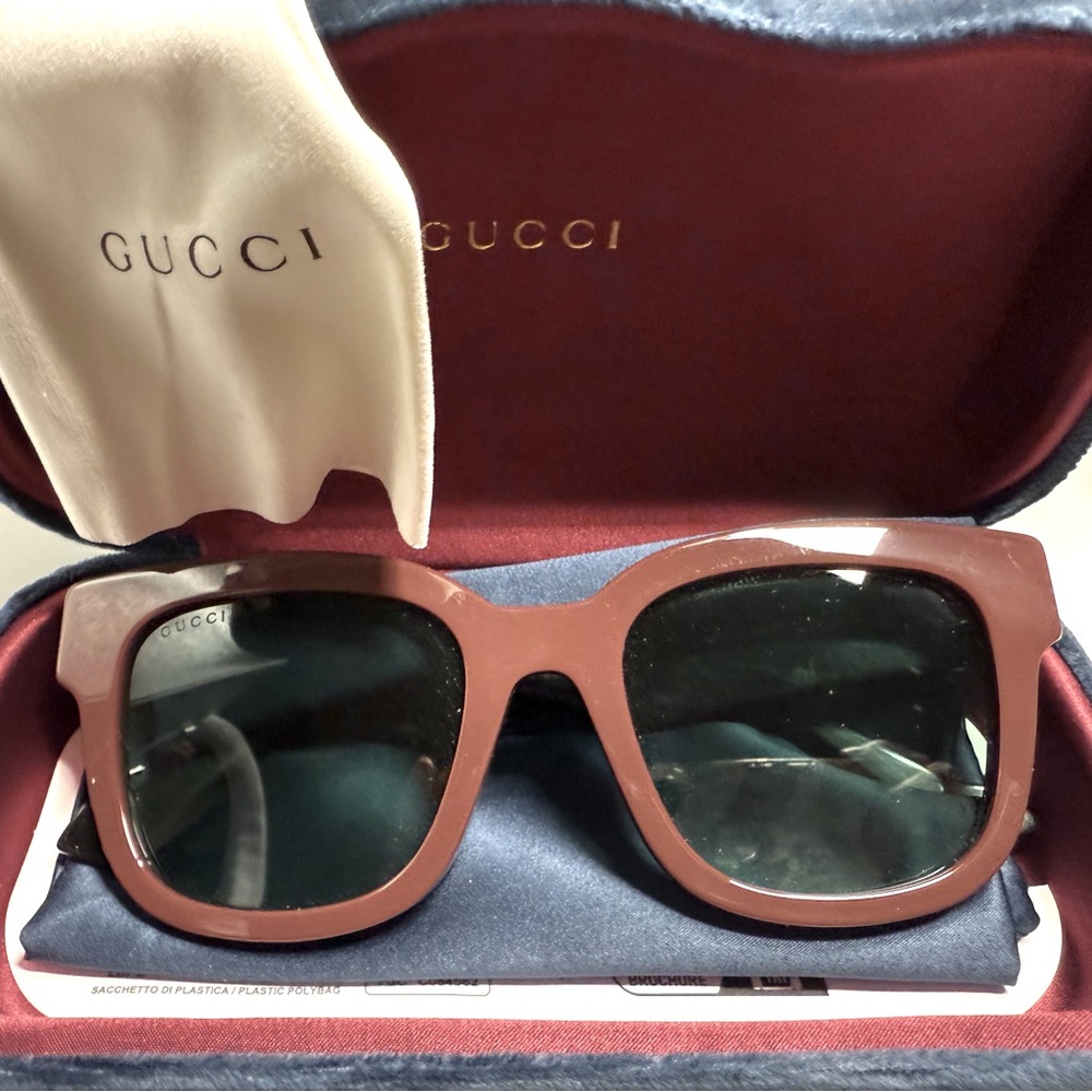 Gucci Chestnut Square Sunglasses